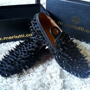 Authentic Merlutti Loafers Red Bottom Spikes